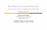 The Water Framework Directive and other Groundwater ...mra.org.mt/wp-content/uploads/2012/08/3.Malta-Mechlem1.pdf · The Water Framework Directive and other Groundwater relevant ...