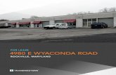FOR LEASE 4980 E WYACONDA ROAD - …images2.loopnet.com/d2/p_UlWXSxThWa.../document.pdf · AVAILABLE SPACE 2,000 SF RENTAL RATE $12.00 NNN LOADING Drive In PARKING Plenty Free Surface