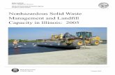 Nonhazardous Solid Waste Management and … · provided by Tom Hubbard, Gary Cima, Gary Steele and Imran Syed. ... Nonhazardous Solid Waste Management and Landfill Capacity in Illinois:
