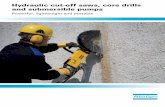 Hydraulic cut-off saws, core drills and submersible pumps kasitooriistad (2).pdf · The best power-to-weight ... off saws, core drills and submersible pumps. You can use hydraulic