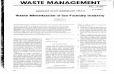 Waste Minimiztion in the Foundry Industry - InfoHouseinfohouse.p2ric.org/ref/39/38459.pdf · WASTE MANAGEMENT^^' P 04897 HAZARDOUS WASTE MINIMIZATION: PART VI Waste Minimization in