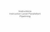 Instructions Instruction Level Parallelism Pipelining - …ramani/cmsc662/Lec9.pdf · Instruction Level Parallelism ... – But also a short string --- assembler instruction ... –