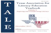 ISSN 2374-0590 T Texas Association for Literacy … associated with the gradual release of responsibility model, text complexity, and text dependent questioning. However, all readers