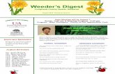 Weeder’s Digest - uaex.edu Master Gardeners... · NEA District Fair Ginger Adams Seeds ... School Melinda Smith Meeting Etiquette by Branon Thiesse ... take a call during the meeting