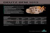 DEUTZ BFM 1013 · DEUTZ BFM 1013 For mobile machinery -1n 92 - 223 kW | 123 - 299 hp at 2000 - 2300 min | rpm n EU stage II / US EPA Tier 2 n Water-cooled 4 and 6-cylinder inline