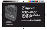 ACTIONPACK RECHARGEABLE BATTERY - re-fuel.comre-fuel.com/media/userguides/RF-6H50_User_Guide.pdf · Slide the GoPro camera to the right so that it FIRMLY connects to the Type-C plug