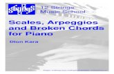 Scales, Arpeggios and Broken Chords for Piano Arpeggios... · Scales, Arpeggios and Broken Chords for Piano Dion Kara 12 Strings Music School Images: 12 Strings ... arpeggio. E Natural