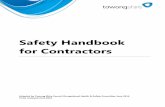 Safety Handbook for Contractors - Towong Shire€¦ · Commencement of Work – Access to Site 4. Fire ... to risks to their health and safety Current “CI” (construction ... Safety