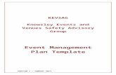 Event Management Plan - Metropolitan Borough … · Web viewEvent Management Plan Template Introduction This template has been produced to aid event organisers in planning safe and