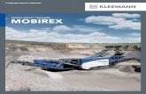 MOBILE IMPACT CRUSHERS MOBIREX - WIRTGEN … · As an innovative manufacturer of mobile crushing and screening plants, KLEEMANN impresses with high quality, state-of-the-art technologies