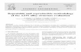 Repeatable and reproducible methodology of the … · Repeatable and reproducible methodology of the AZ91 alloy structure evaluation J. Adamiec a,*, ... quantitative metallography
