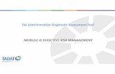 Tax Administration Diagnostic Assessment Tool …€¦ · Identification, assessment, quantification ... practice in place. ... Module 4 - Effective risk management revised.pptx