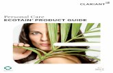 Personal Care - essentialingredients.com · Natural alternative to silicone with similar cosmetic properties and a ... Suitable for sulfate-free formulations ... effectiveness of