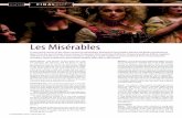 Les Misérables - Filmebase · Les Misérables live; he wanted to capture the original ... transmitters, mixers, or recorders on the set of Les Miserables. Every vocal was captured