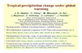 Tropical precipitation change under global warmingcsi/PPT/glbwrm_06_igpp.pdf · governmental Panel on Climate Change (IPCC) 4th Assessment Report ... change (relative to 1961-90)