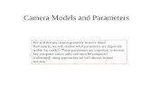 Camera Models and Parameters - University of Torontoftp.cs.toronto.edu/pub/psala/VM/camera-parameters.pdf · Camera Models and Parameters ... coordinate system that measures pixel