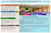 Yoga & Ayurveda Wellness Retreat in Sunbury · 2018-04-18 · incorporating the sciences of both Yoga and Ayurveda, as one practice ... Microsoft Word - VinyaRetreat8Brochure-2day