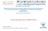 Project Management in H2020 Projects - BESTPRAC · Project Management in H2020 Projects ... -Roles are defined in the project workplan description ... the listof all system and user