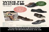 SPECIALISTS IN FITTING FOOTWEAR - Wide Fit Shoes · Wide Fitted Shoes available for wider feet, ... problem feet for both men and women Buy in our store Online Over the phone By mail