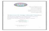 Watermark On Integer Wavelet Transform - qu.edu.iqqu.edu.iq/repository/wp-content/uploads/2018/02/watermark.pdf · A project Report Submitted to the college computer science and information