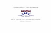 Department of Bioengineering - University of … · Department of Bioengineering . Ph.D. Graduate Student Handbook . Graduate Group in Bioengineering . University of Pennsylvania