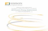 2018 Joint Proxy Statement · Southern California Edison Company 2018 Joint Proxy Statement ... thank you for your continued investment in the Company. Sincerely, William P. Sullivan