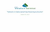 Water Efficiency Program Guidelines - Response to … · construction is a snapshot in time and provides ... booster pumps will be provided at no ... WaterSense agrees with the proposed