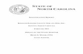 STATE OF NORTH CAROLINA - WRAL.com · The Juvenile Justice contract with Kinston/Lenoir required the organization to ensure that funds were spent in accordance with the stated purpose