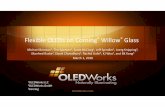 Flexible OLEDs on Corning Willow Glass - OLEDWorks … · Outline OLED lighting value proposition Challenges in building flexible OLED panels Review of state of technology OLEDWorks/Corning