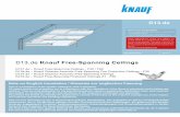 D13.de Knauf Free-Spanning Ceilings · D13.de Knauf Free-Spanning Ceilings Contents Page Basics Knauf boards Application of Knauf boards Attachment of the cladding or the substructure