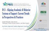 D13 - Aligning Academic & Behavior Systems of … · D13 - Aligning Academic & Behavior Systems of Support: Current Trends in Perspectives & Practices Leader Presenter: Brian Gaunt