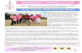 MEMBERS’ NEWSLETTER - BUST Bristol | Breast … 2013 BUST Newsletter.pdf · MEMBERS’ NEWSLETTER Autumn 2013 Andy Cycles 1000 miles for BUST BUST -Raising money for equipment to