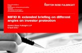 MiFID II: extended briefing on different angles on ... · MiFID II: extended briefing on different angles on investor protection Norton Rose Fulbright LLP 5 April 2017