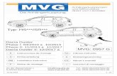 0957 G Montageanleitung 04042018 Mod - mvg-ahk.de · Dacia Duster Phase I: 04/2010 à 10/2013 Phase II: 11/2013 à 11/2017 Dacia Duster I: 12/2017 ...