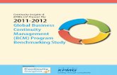Continuity Insights & 2011-2012 - KPMG Institutes · The online survey, conducted by Continuity Insights between November 2011 and January 2012, explores changes to the global risk