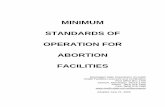 MINIMUM STANDARDS OF OPERATION FOR ABORTION FACILITIESsos.ms.gov/ACProposed/00012533B.pdf · STANDARDS OF OPERATION FOR ABORTION FACILITIES ... 209.3 Medical Waste Management Plan