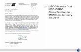 USCG Issues first NFO OSRO Classification to MSRC on Januaryoilspilltaskforce.org/wp-content/uploads/2017/10/Judith-Roos-Non... · MSRC on January 30, 2017 . 2 NFO ... (YES/NO) YES