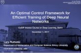 An Optimal Control Framework for Efﬁcient Training … · An Optimal Control Framework for Efﬁcient Training of Deep Neural ... classiﬁcation problem generated from peaks in