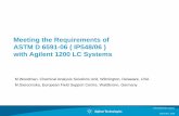 Meeting the Requirements of ASTM D 6591-06 ( … · Meeting the Requirements of ASTM D 6591-06 ( IP548/06 ) with Agilent 1200 LC Systems ... ASTM D 6591-06 Calibration Standard A