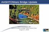 AASHTOWare Bridge Update - aashtobr.orgaashtobr.org/wp-content/uploads/2018/08/02-2018_RADBUG_Chair_Boi… · 02/08/2018 · Bridge Rating Licensees (FY18) 34 State Departments of