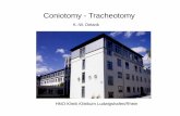 Coniotomy - Tracheotomymedia.bsbb.de/DIF/Delank.pdf · Große Struma Trachealdeformitäten Instabile Halswirbelsäule Erhöhter ... Komplikationen und Risiken der PPT Dislokation