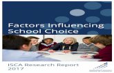 Factors Inﬂ uencing School Choiceisca.edu.au/.../04/ISCA-Research-Report-School-Choice-2017_for-web… · Factors Influencing School Choice ... educational philosophy or interpretation