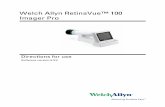 Welch Allyn RetinaVue™ 100 Imager Pro - Directions … · Controls and connectors ... Use the RetinaVue 100 Imager Pro SD Card to transfer patient exams to a ... printed copy of