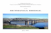 for the BETHANGA BRIDGE - Engineers Australia · The original concrete abutment is at left. ... From the writer’s memory, ... No.01750 for the Bethanga Bridge and from the Roads