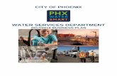 WATER SERVICES DEPARTMENT - City of Phoenix, AZ · The City of Phoenix Water Services Department provides water and wastewater services to the ... including 8 water treatment plants,