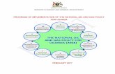 PROGRESS OF IMPLEMENTATION OF THE NATIONAL OIL …pau.go.ug/uploads/Status_Policy_Implementation.pdf · PROGRESS OF IMPLEMENTATION OF THE NATIONAL OIL AND GAS POLICY ... the notice