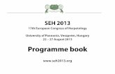 17th European Congress of Herpetology and SEH Ordseh2013.org/wp-content/uploads/2013/07/SEH_2013... · 17th European Congress of Herpetology and SEH Ordinary General Meeting, ...