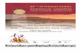 PRE 16 Geology of the Barberton Greenstone Belt Processes ... 16 Geology of... · Geology of the Barberton Greenstone Belt: Processes on the early Earth ... straddling the South Africa