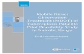 Mobile Direct Observation Treatment (MDOT) of Tuberculosis ... Final Report.pdf · TUBERCULOSIS PATIENTS PILOT FEASIBILITY STUDY ... Mobile Direct Observation Treatment of Tuberculosis