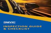 INSPECTION GUIDE & CHECKLIST - OMVIC · OMVIC Inspectors visit with or without an appointment ... This Inspection Guide & Checklist contains important ... • Dealer’s class of